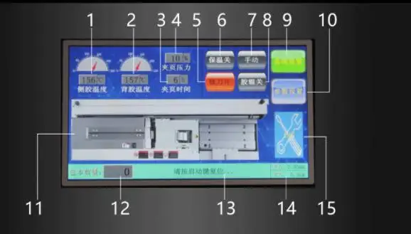 ZX-270 Automatic book glue binding machine 220v