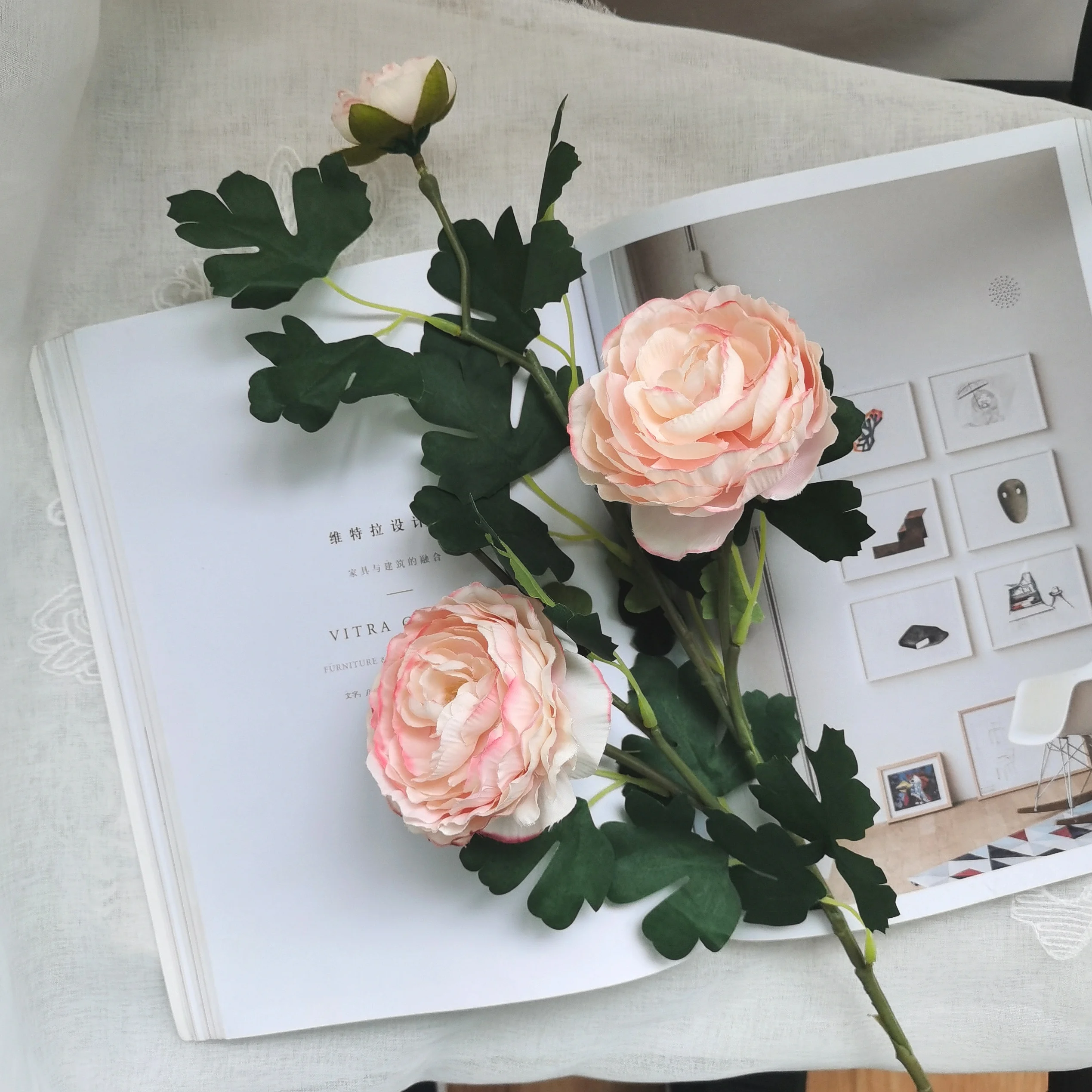 Seller silk flower fake peony wholesale high quality faux peony flower high quality artificial flowers