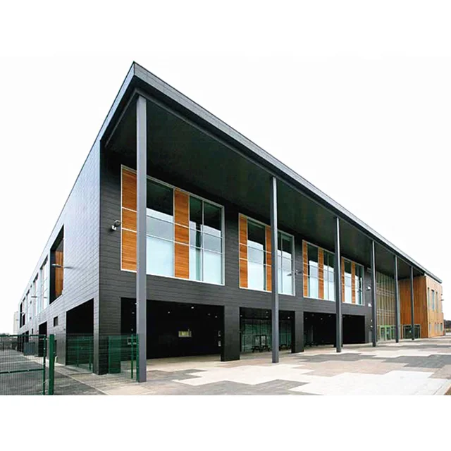 Modern factory prefabricated school building construction& real estate steel structure building