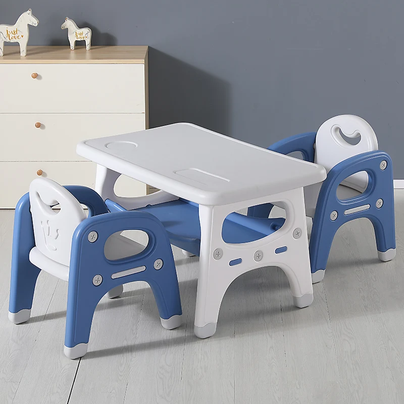 Plastic Activity Table School Home Kids Furniture Kids Study Desk Table Chair Furniture Set for Kids