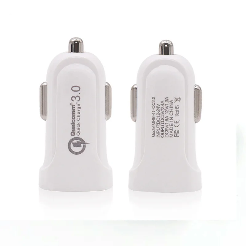  QC3.0 Быстрая Зарядка mini single usb автомобильное зарядное устройство для мобильного телефона