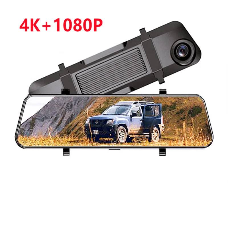 12 Inch Rear View Mirror dual camera Video Recorder Car Black Box 4K front rear Dash Cam with WIFI GPS IMX Sony  415 for  cars