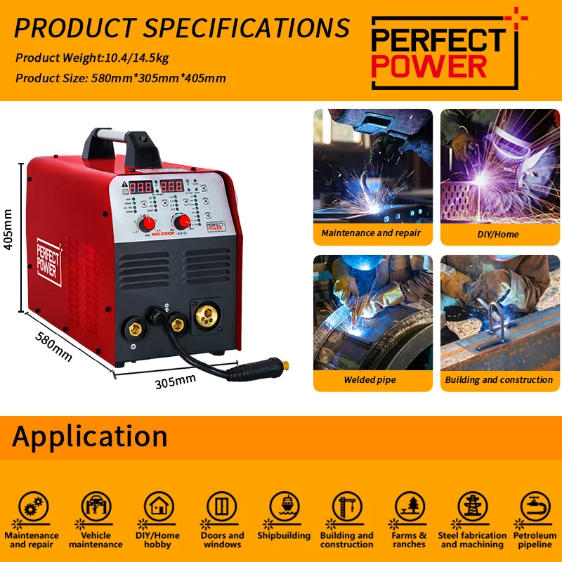 5 In 1 Multi Welder MMA mig mag tig welder Flux Cored Welding Machine for aluminum welding machine