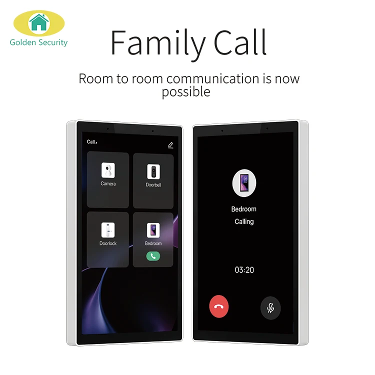 zigbee smart home 5 inch touch screen smart home control panel with built-in Alexa voice control and 2 gang switch