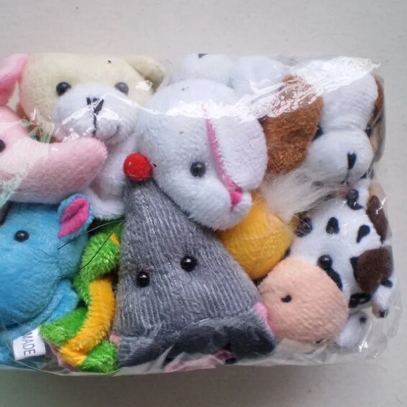 
10 pcs Baby Story Animal 3D Rabbit Pig Doll Kids Toys Educational Plush Dog Finger Puppet 