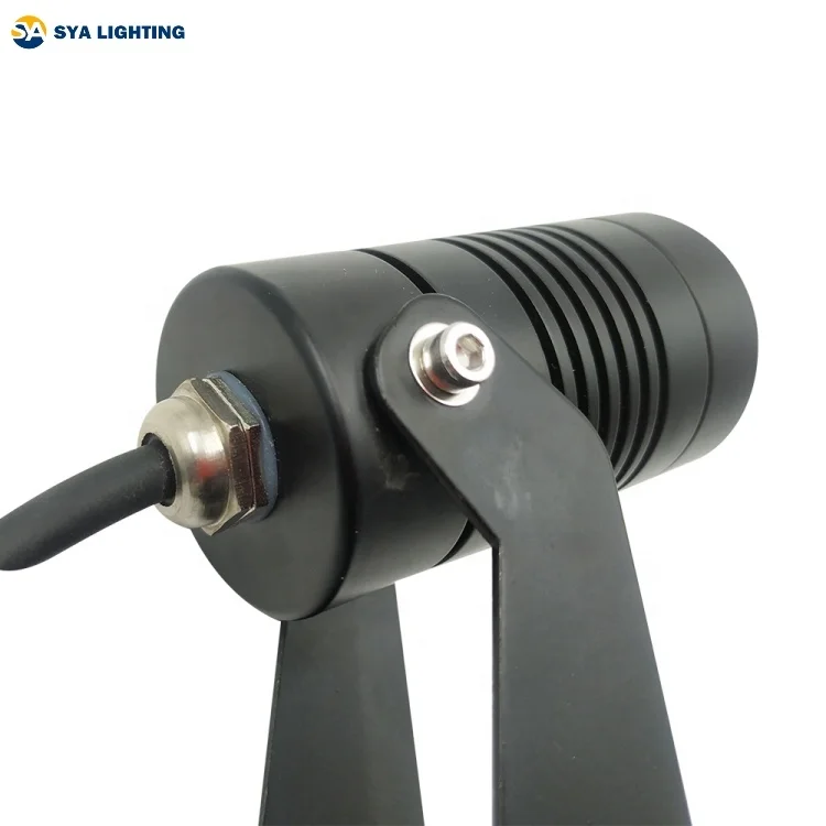 SYA-701 Outdoor Landscape LED Lighting 5W Waterproof Garden Lights COB Led Spotlights with Spiked Stand
