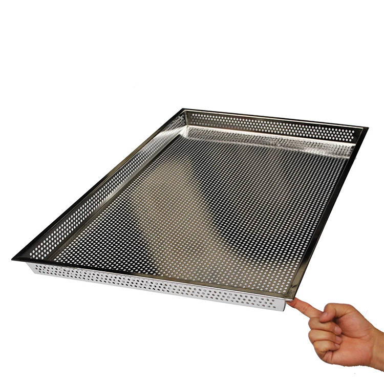 Custom made food grade perforated and non-perforated dehydration and baking tray for oven use