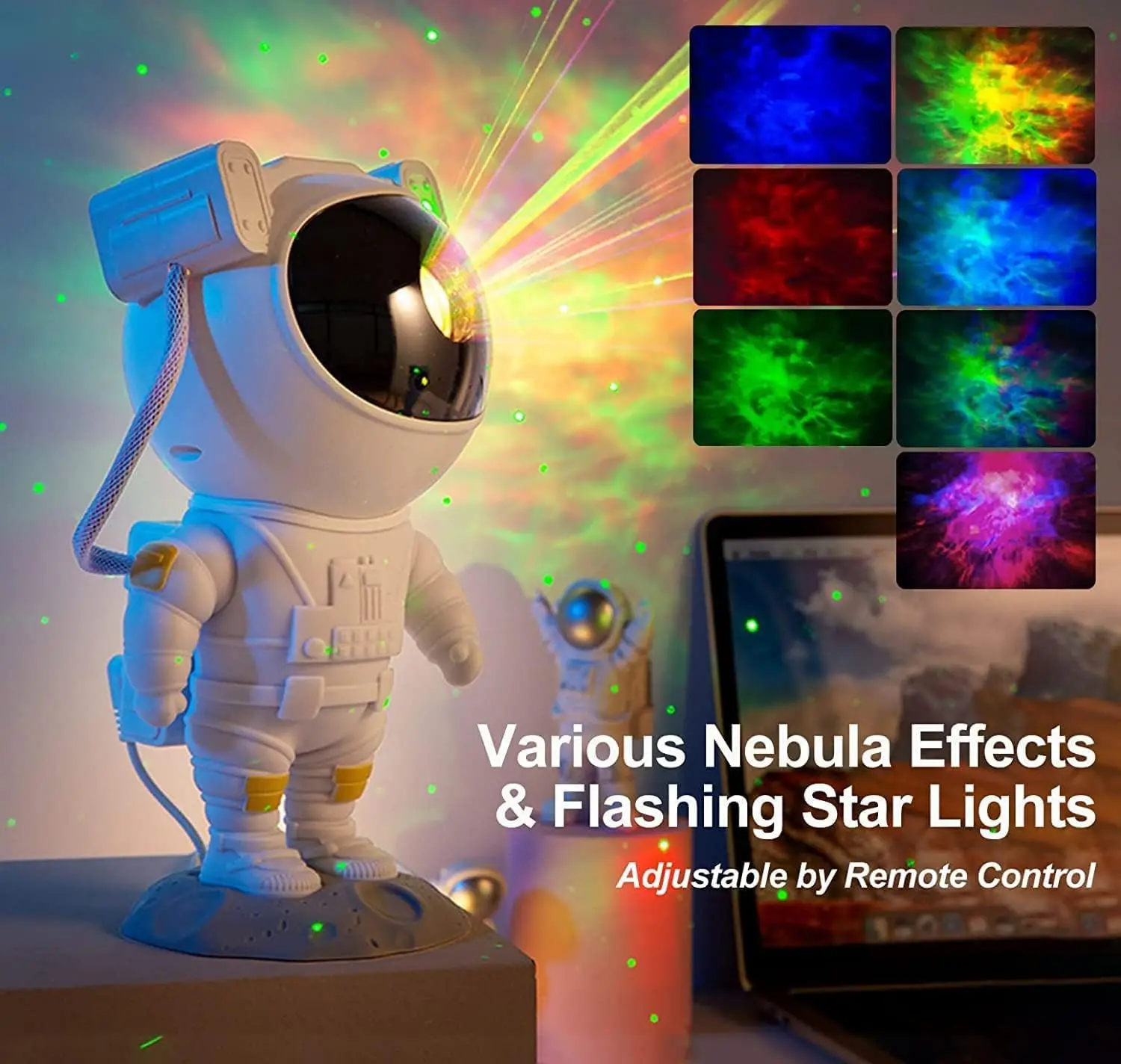 Astronaut Galaxy Star Projector Starry Night Light Astronaut Projector with Nebula Timer and Remote