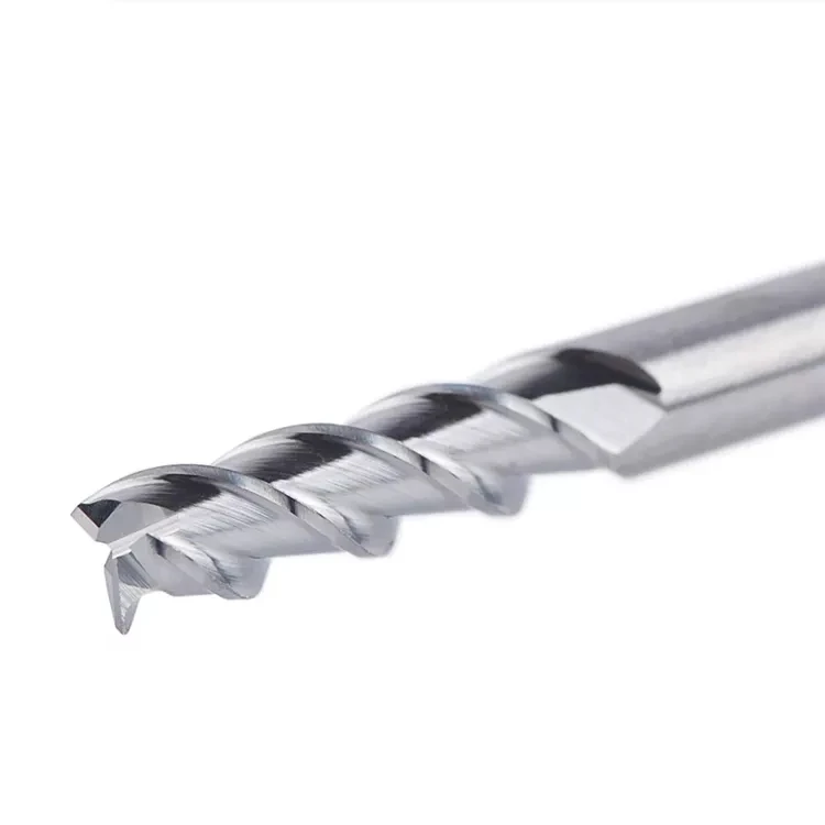 1.5 inches Long 1/8 End Mills for Aluminum 3 Flutes CNC Spiral Router Bits for Aluminum Cut