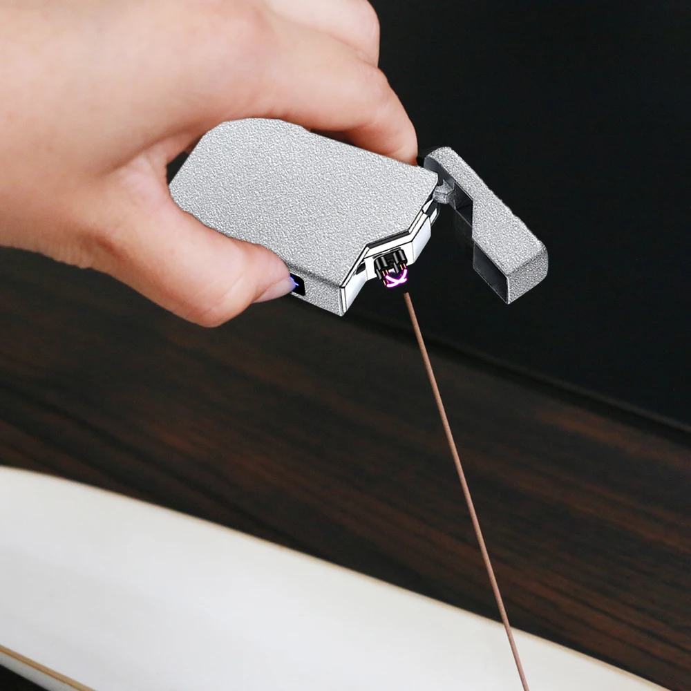 Electric Smoking Lighter USB-C Rechargeable Custom LOGO Gift Idea Electric Plasma Double Arcs Cigarette Lighter