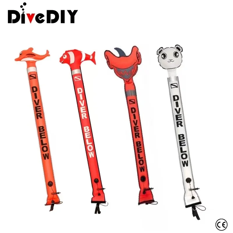 Scuba diving cartoon surface maker buoy NEMO Dolphin SMB swimming buoy