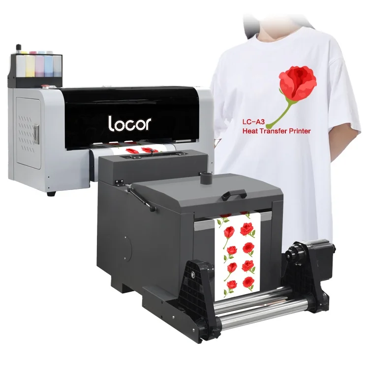 locor  2023 latest model Procolored DX5/i3200A1 high speed dtf printer & shaking powder in one kit