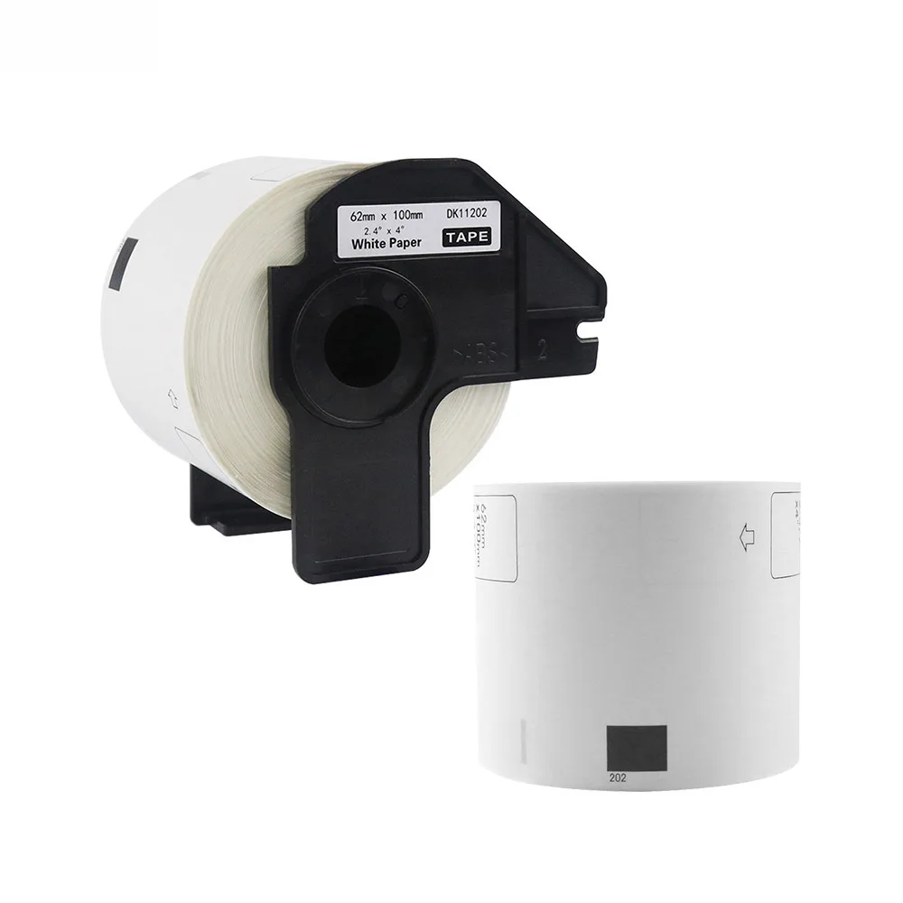 Thermal Paper Adhesive Tape Label Paper Compatible with Brother DK-11202 Bracket Three-proof for Food Industrial Use