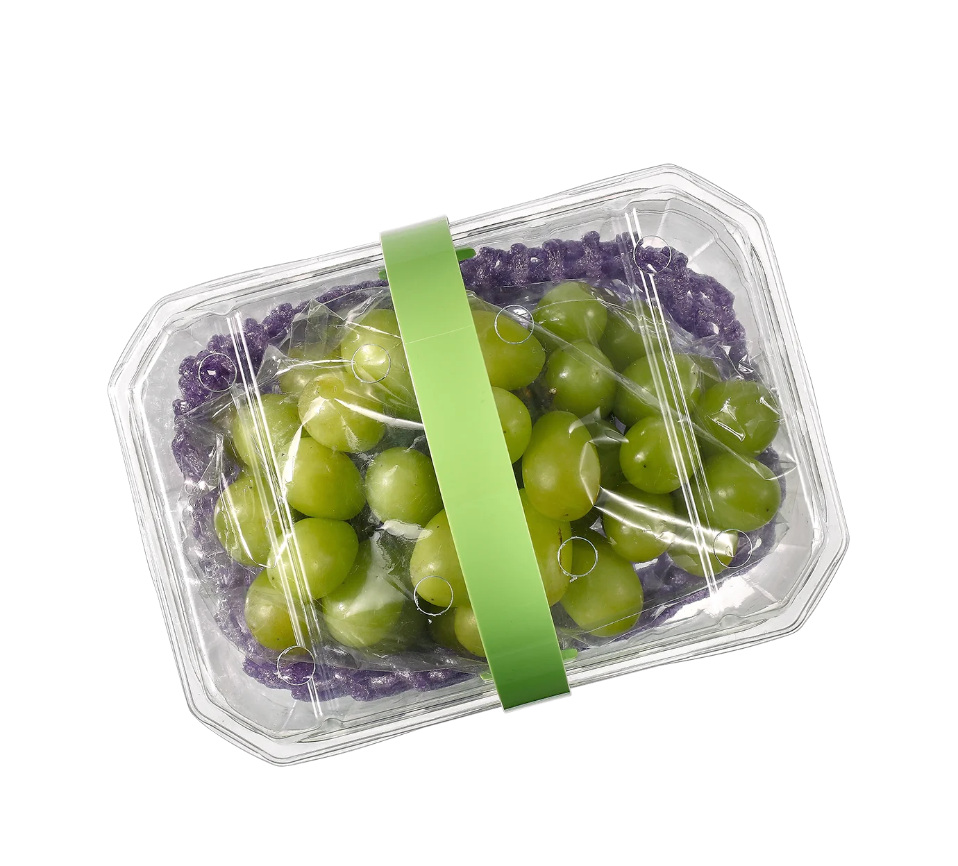 High Quality Disposable PET Plastic Fruit Box with Handle Takeaway Container Fruit Basket for gift or picnic