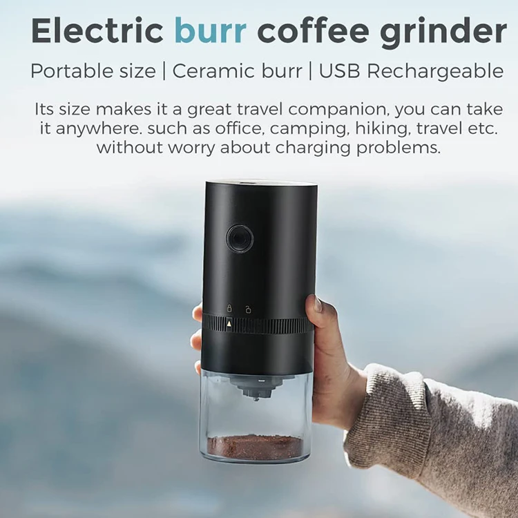 Portable Espresso Coffee Grinder Usb Coffee Bean Grinders Machine Electric Burr Coffee Grinder For Sale