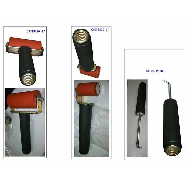 Manual Operation Two Inch Roofing Silicon Seam Roller Stainless Steel Single Silicon Bubble Seam Roller