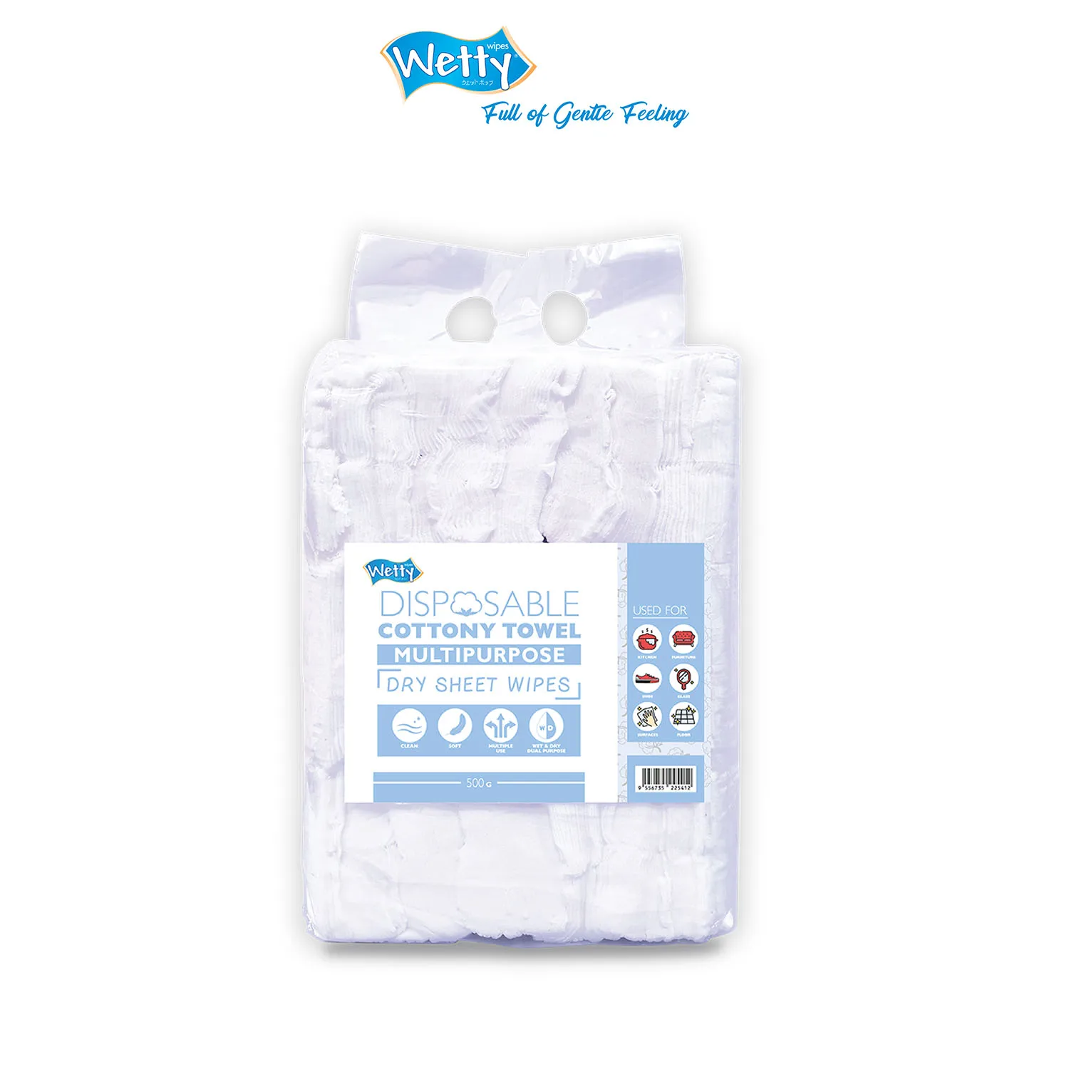 Preferred Wholesales Supplier Wetty Disposable Cottony Towel 3500g 200 x 150mm Dimensions Multipurpose Use Cotton Towel