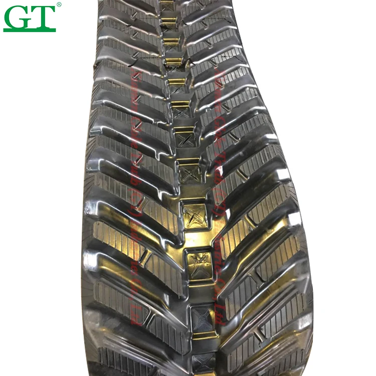 Rubber track rubber pad for Agricultural crawler track skid steer loader mini excavator