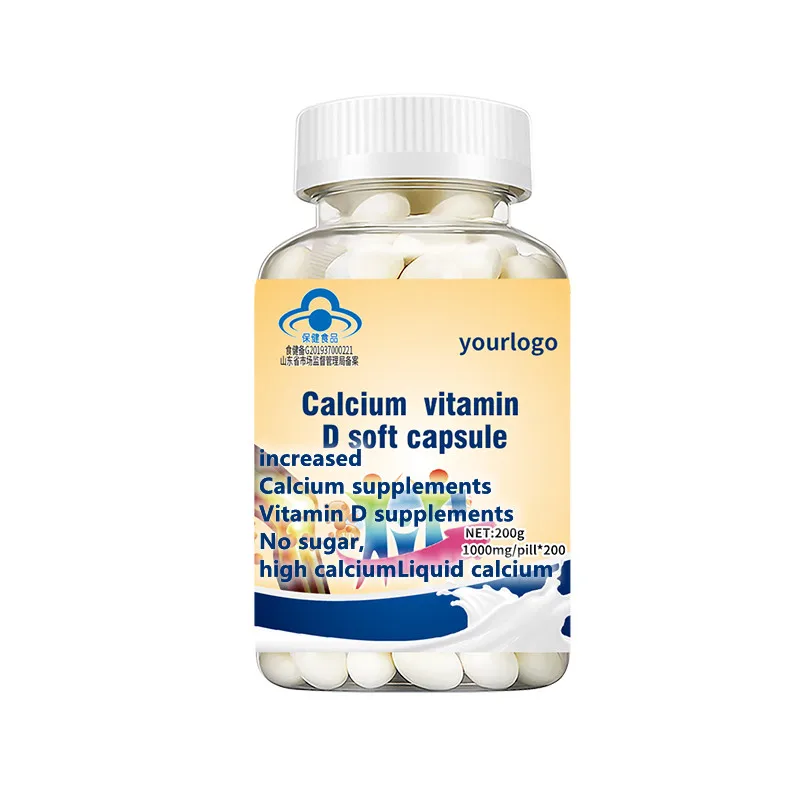 vitamin D 1000mg softgel liquid calciumm bones teeth Calcium grow taller healthcare supplement