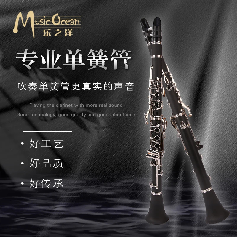 Lezhiyang Clarinet Bakelite Clarinet Factory Direct Sales C/Bb Clarinet