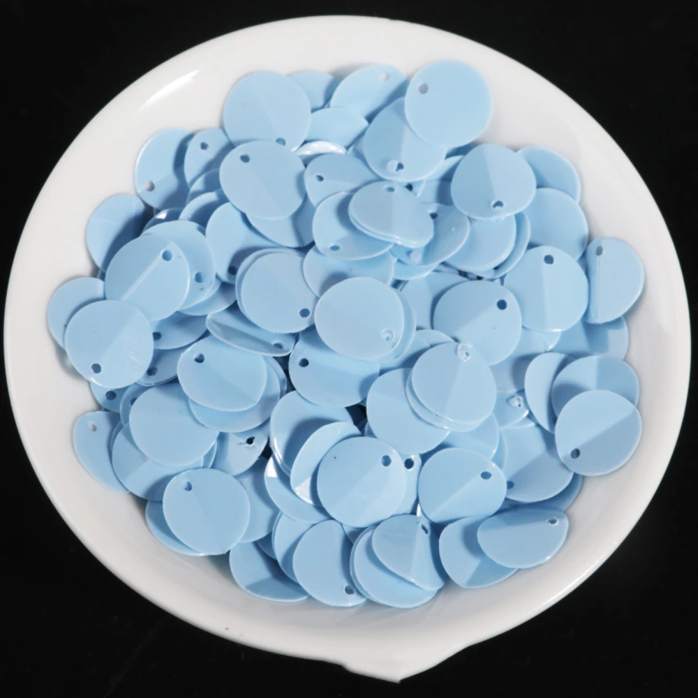 Newest Wholesale 10 mm Round Crease Loose Sequins PVC with Single Hole Sequins for Garments