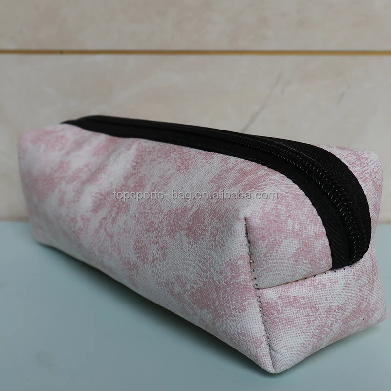 UV Color Change Neoprene PU Leather Pencil Case Newly Ultraviolet Discoloration Stationary Bag for Students