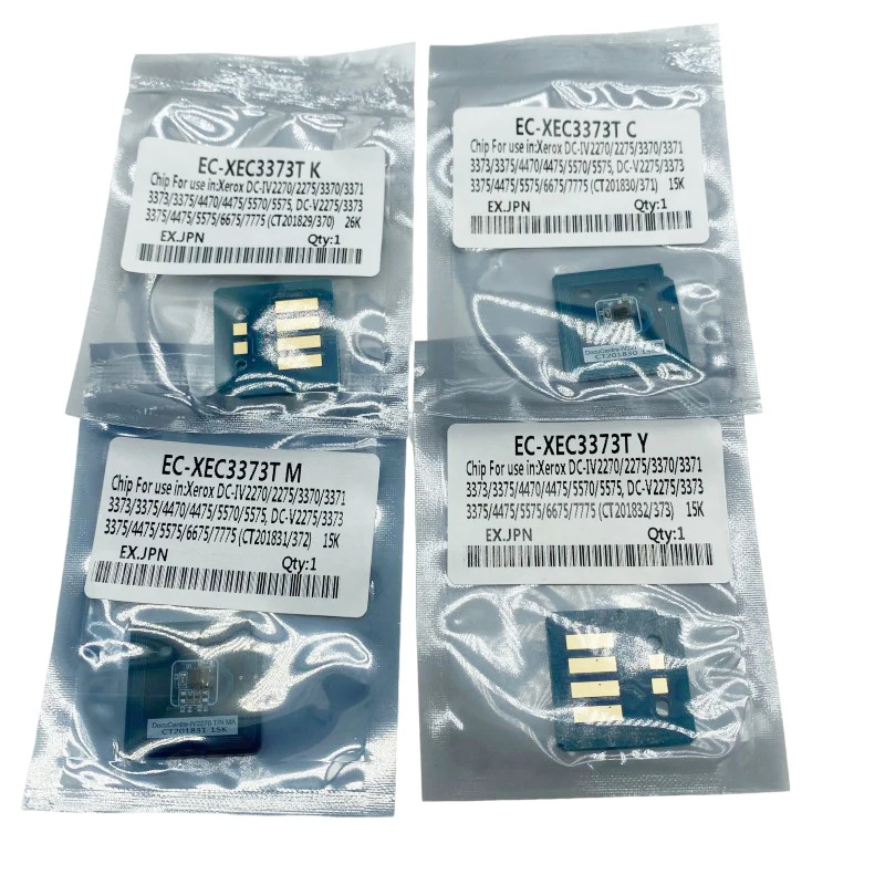 Toner Chip For Xerox DC IV C3370 C3371 C4471 C6671 C7771 C2271 Toner Cartridge Chip C M Y K  Copier Printer Parts