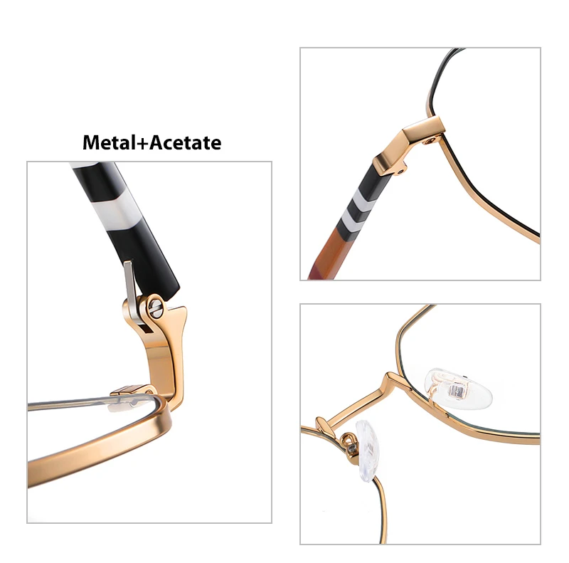 High End Quality Eyewear Women Men Anti Blue Light Prescription Optical Eyeglass Frames