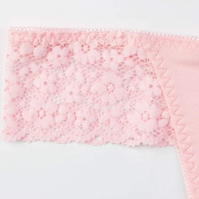 Wholesale Lace Sexy Women Thongs Cotton Underwear Hot Female Panties Comfortable Briefs Girls T-back