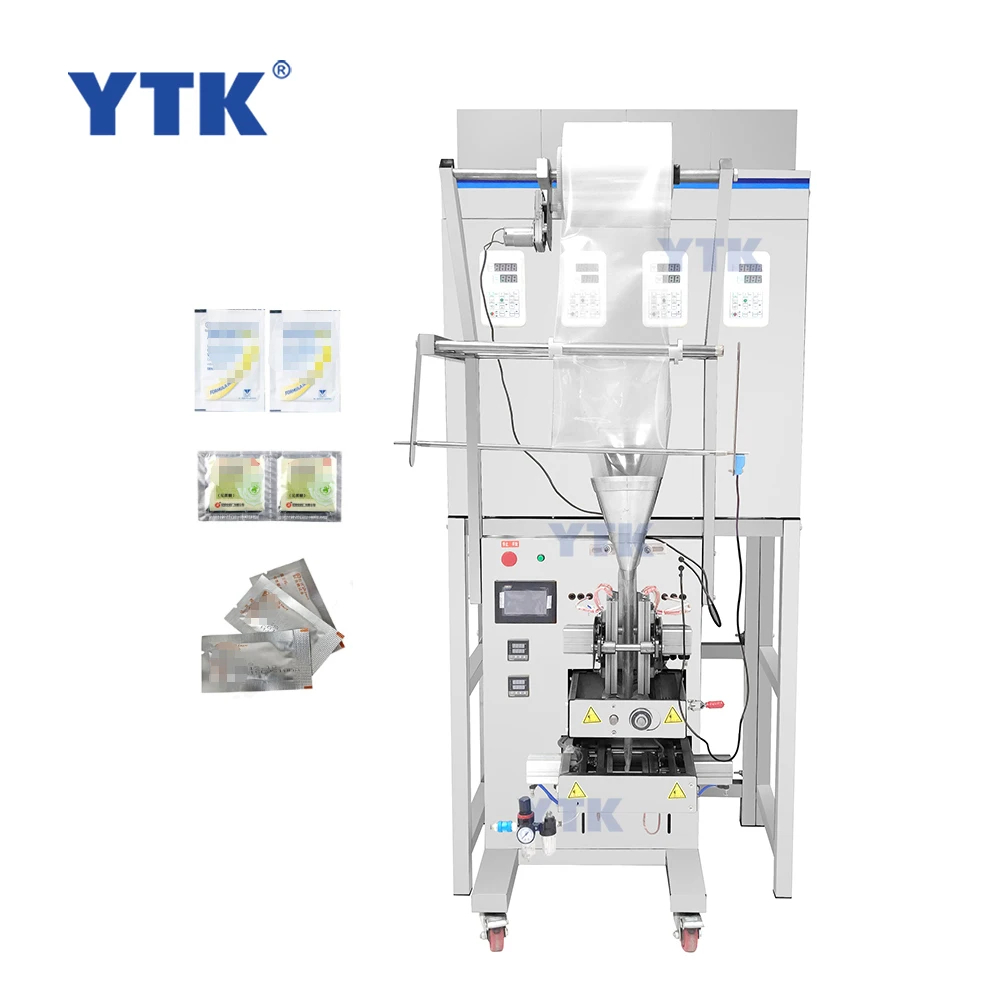 Pouch nuts food automatic packing  Pneumatic 4 Sides sugar spice coffee sachet tea bag granule washing powder packaging machine