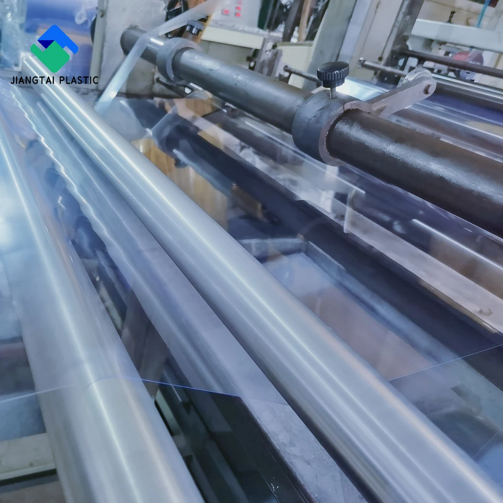 Jiangtai 0.2mm/0.5mm/0.8mm/1mm/1.5mm Rigid Thermoforming Clear PVC Transparent Sheet PVC Plastic Film Roll