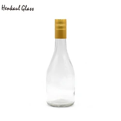 High Quality 250ML Clear Flint Empty Glass Wine Bottles for Gin Beverage Supplier