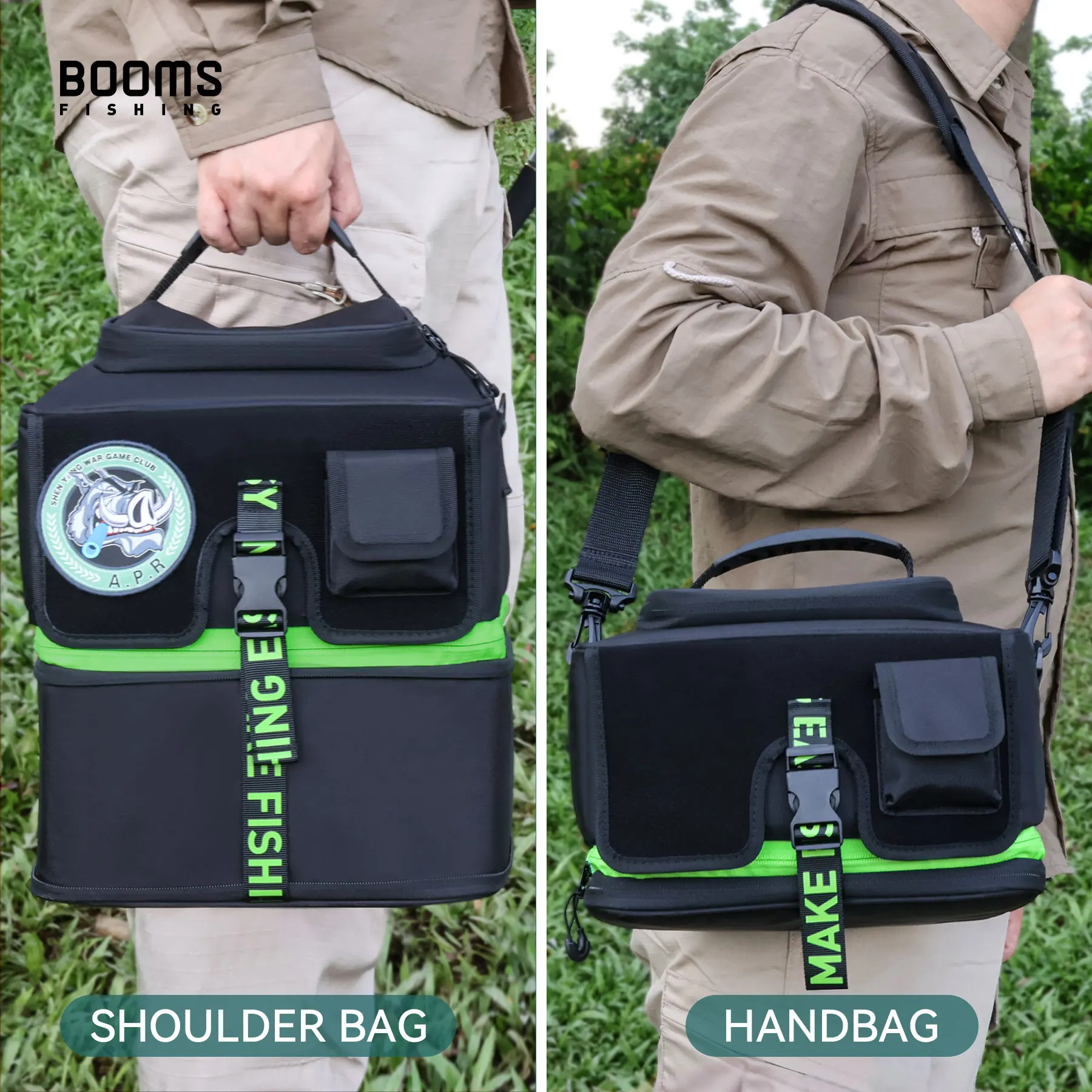 Lightweight Outdoor Double-layer DlY Cover Backpack Tackle Water-Resistant Fishing Shoulder Reel Gear Storage Bag