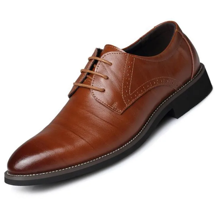 
 Индивидуальный Логотип, быстрая доставка, мужская обувь на шнуровке с острым носком, оптовая продажа  