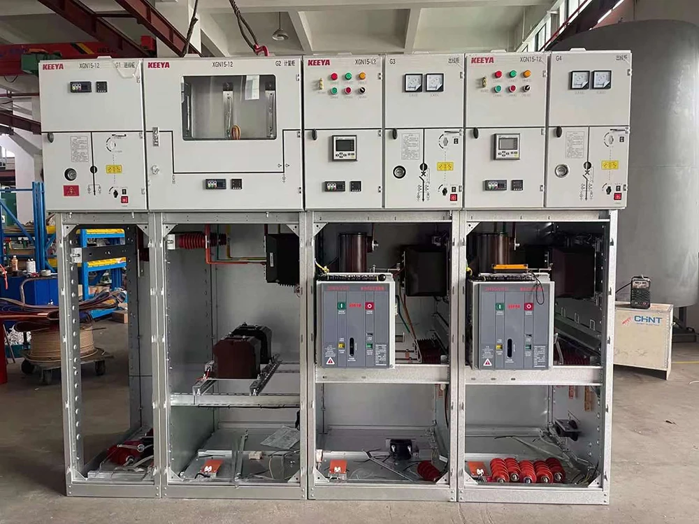 CNKEEYA 17.5KV HXGN Metal Clad Enclosed distribution panel RMU  with SF6 Load Switch switchgear power distribution cabinet