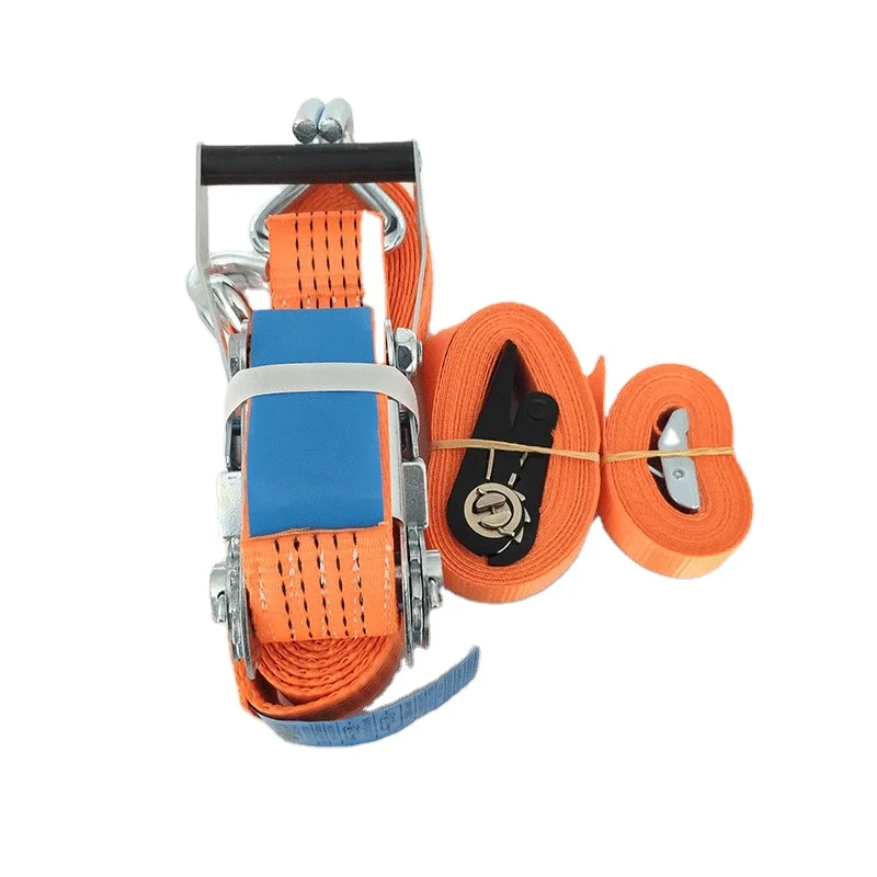 50mm 5ton High Strength Ratchet Tie Down Strap With Double J Hook