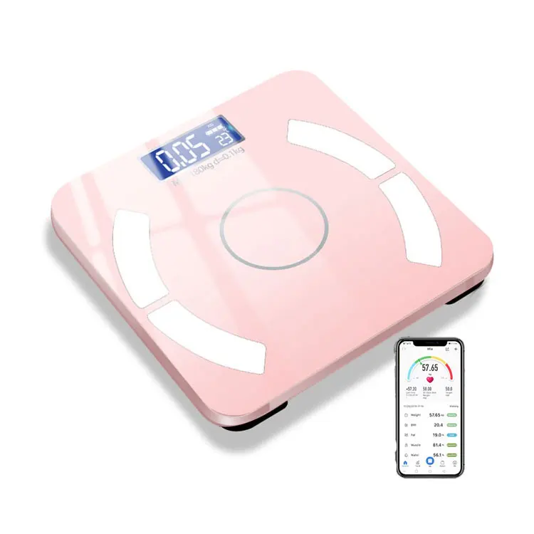 Personal 180Kg 396Lb Digital Bathroom Smart Weight BMI Scales Bluetooth Weighing Body Fat Scale