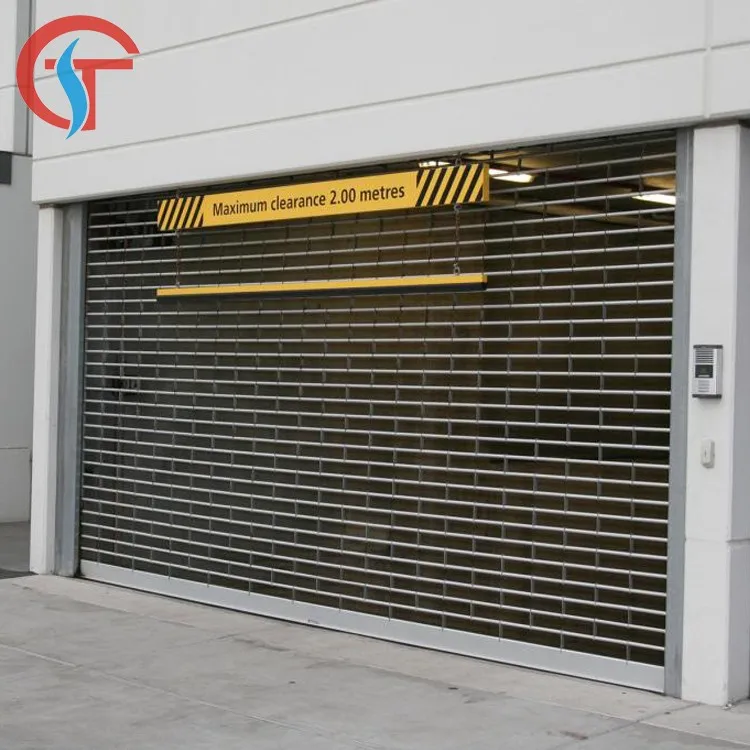 Iron Security Roller Grille Roll Up Gate Automatic