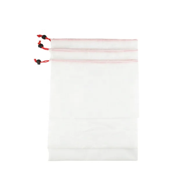 Custom Reusable Heavy Duty Shopping Packing ECO Mesh Bag Set 3pcs Of Organic Products