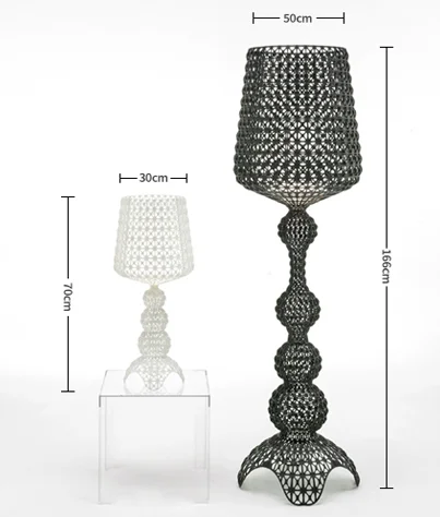 Modern Lighting Inspiration Floor Lamp Modern Kartel Kabuki Hollow Standing Light for Living Room Bedroom Lighting LED Acrylic