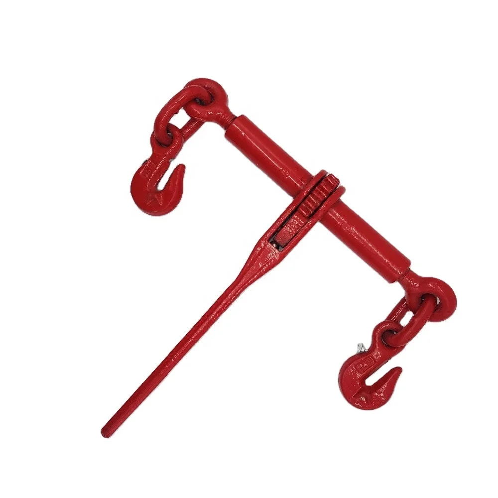 Alloy Steel Galvanized Anti-Rust Ratchet Chain Tensioner N12195-3 Type Load Binder Heavy Duty Truck Tying Device Iron G80