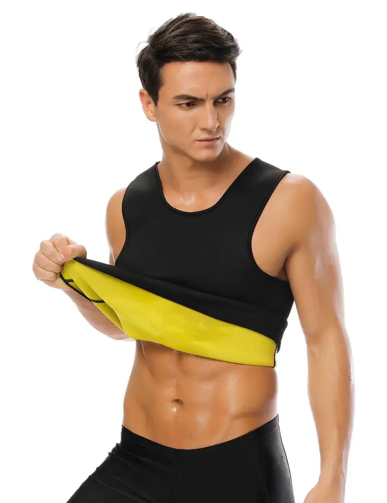 
On Sale Neoprene Slimming Vest Sweat Sauna Suits Gym Mens Weight Loss Shapewear Sport Wearing Bodyshaper For Male 