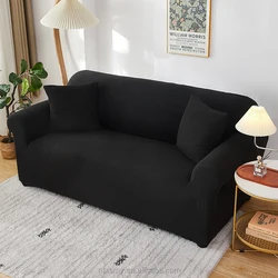 Grey  Sofa Cover for 3 2 1 seater couches Plain Slipcover Furniture Protector  Polar Fleece  Polyester Spandex Jacquard