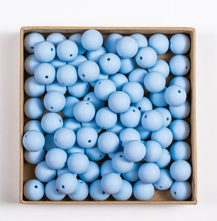 
Customise New Bpa Free Bulk 6mm 9mm 10mm 17mm 19mm 20mm 22mm 8 9 15 10 19 20 mm Soft Pastel Baby Theething Round Silicone Beads 