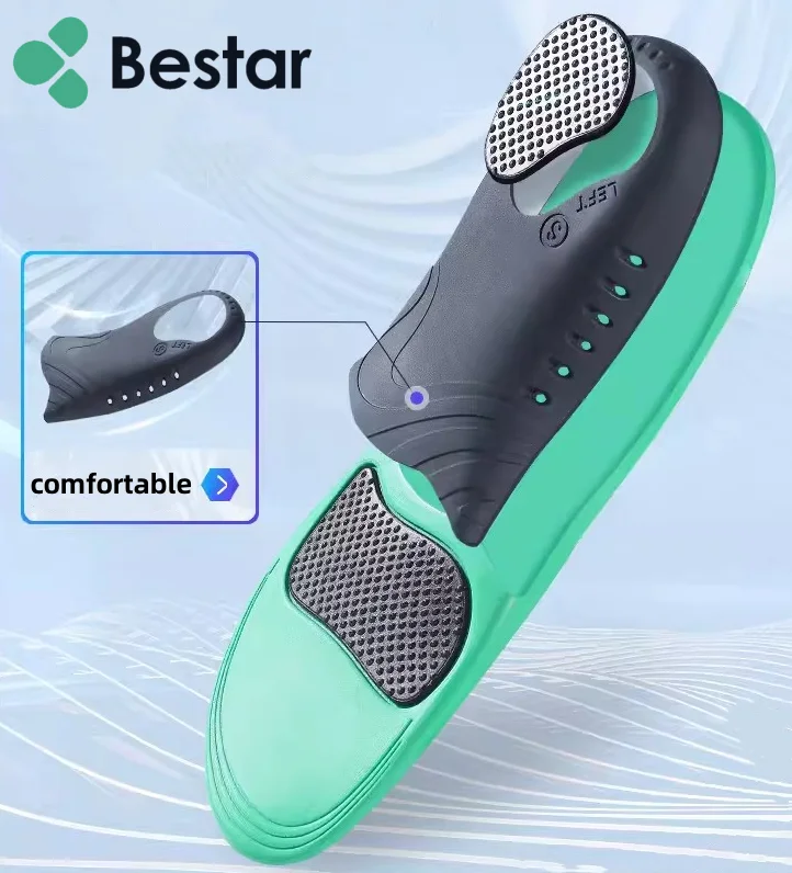 Bestar High Performance Orthopedic insoles Breathable Mesh Fabric GEL+PU+TPU Hot Selling Orthotic insoles
