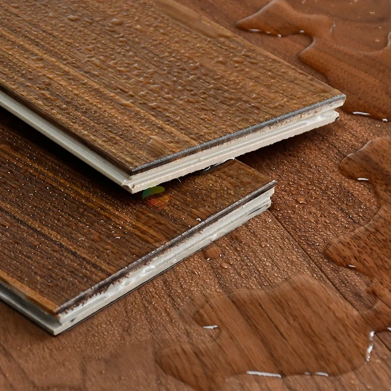 12mm thickness design Hotel used black waterproof sub wood Tile floor