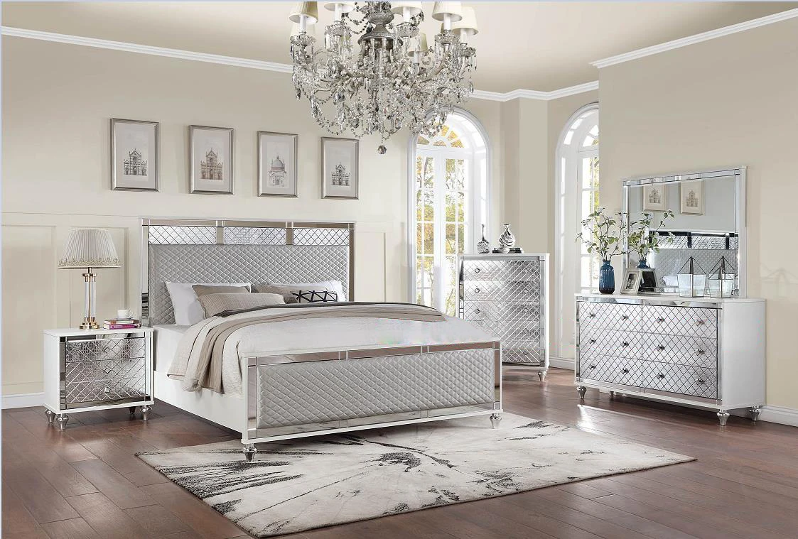 Goodwin Wholesale Hot Sell Solid Wooden Classic Furniture Bedroom Set King Size Bed Queen Size Bed GLD09