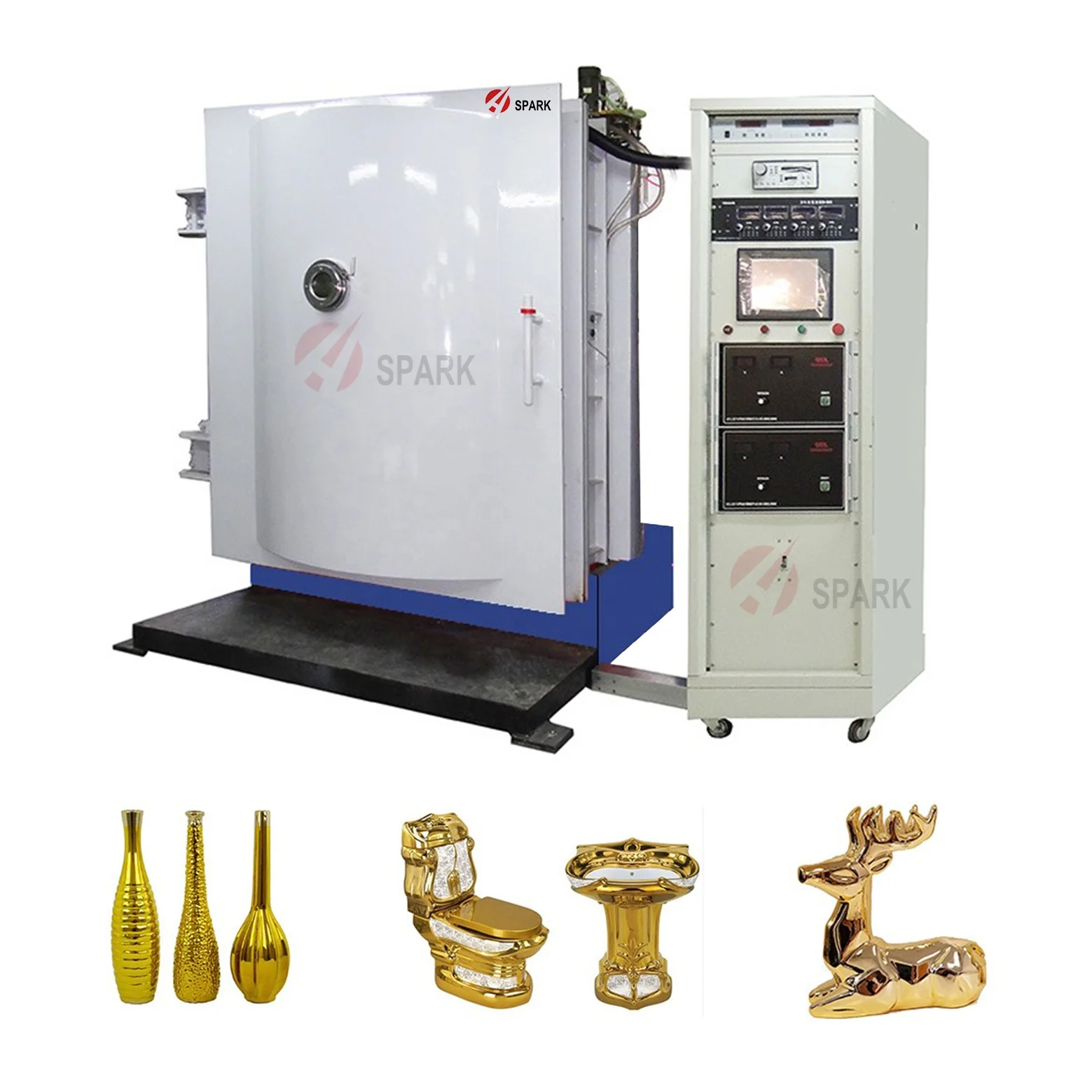 PVD Vacuum Coating Machine Sputtering Diffusion Pump Roots Pump magnetron Power super chrome rose gold Arc Ion ZrN black chrome