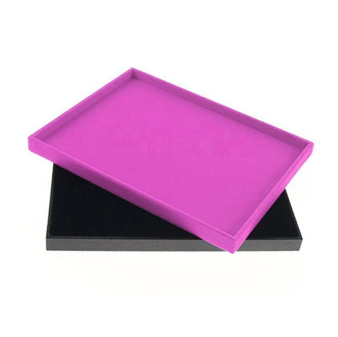 SKQ OEM Custom Size Color Jewelry Tray For Store Ring Bracelet Chain Display