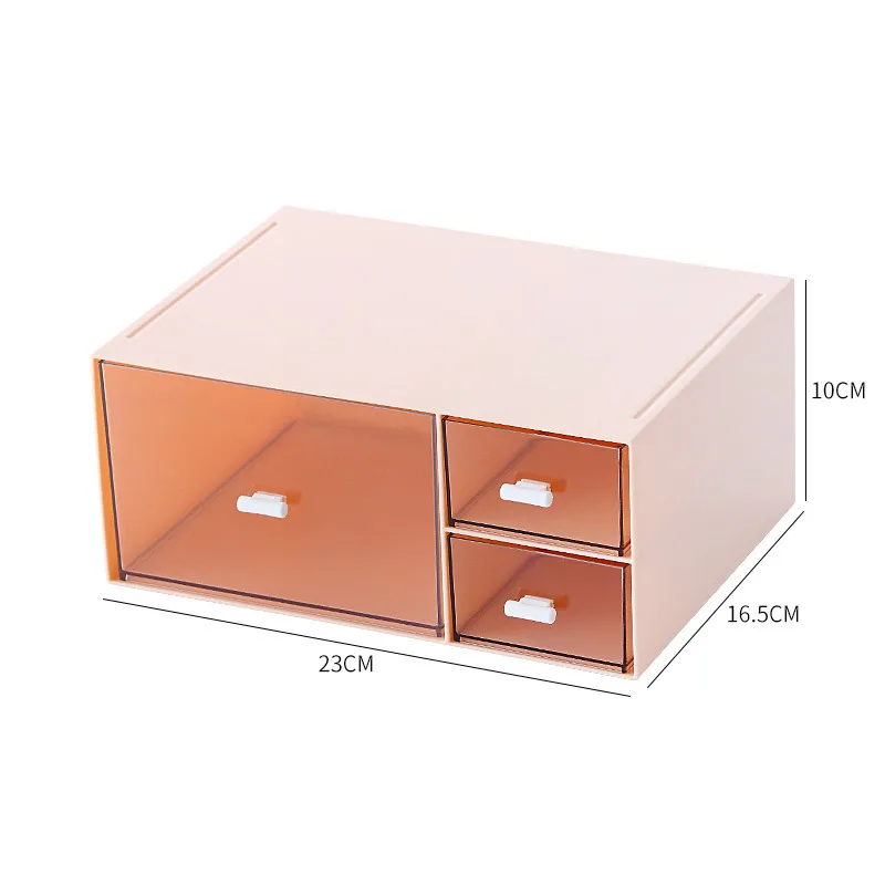 Clear Desk Drawer Storage makeup Acrylic Drawer Organizer Storage Case Drawers Display Container for Stationery Office Bathroom